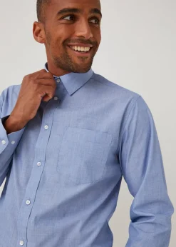 Taylor & Wright Blue Easy Care Regular Fit Shirt
