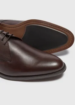 Taylor & Wright Brown Faux Leather Derby Shoe