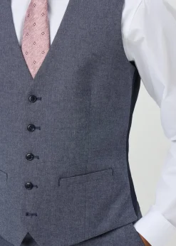 Taylor & Wright Carlo Italian Blue Denim Tailored Waistcoat