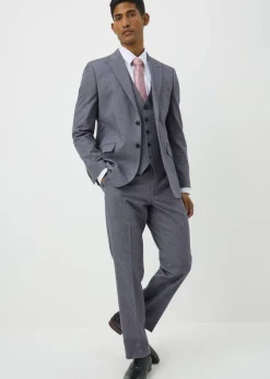 Taylor & Wright Carlo Italian Blue Denim Tailored Suit Jacket