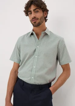 Taylor & Wright Green Check Short Sleeve Shirt