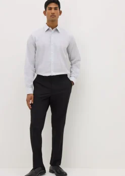 Taylor & Wright Grey Herringbone Regular Fit Shirt