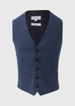 Taylor & Wright Lennon Blue Slim Fit Waistcoat