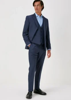 Taylor & Wright Lennon Blue Slim Fit Waistcoat