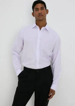 Taylor & Wright Lilac Check Regular Fit Shirt