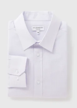 Taylor & Wright Lilac Check Regular Fit Shirt