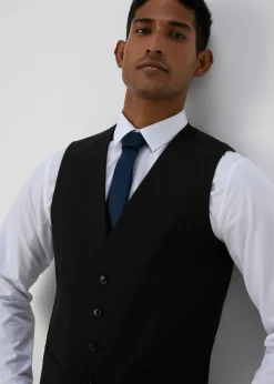 Taylor & Wright Panama Black Suit Waistcoat