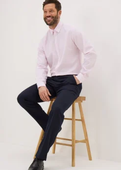 Taylor & Wright Pink Textured Regular Fit Shirt