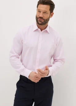 Taylor & Wright Pink Textured Regular Fit Shirt