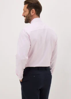 Taylor & Wright Pink Textured Regular Fit Shirt