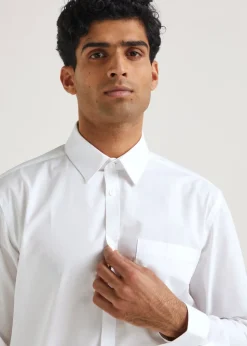Taylor & Wright White Easy Care Regular Fit Long Sleeve Shirt