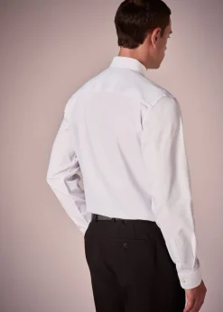 Taylor & Wright White Textured Regular Fit Shirt