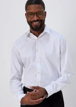 Taylor & Wright White Textured Regular Fit Shirt