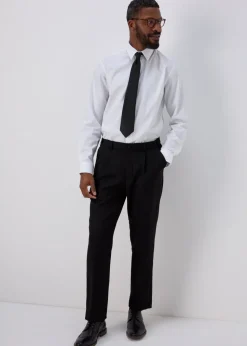 Taylor & Wright White Textured Regular Fit Shirt