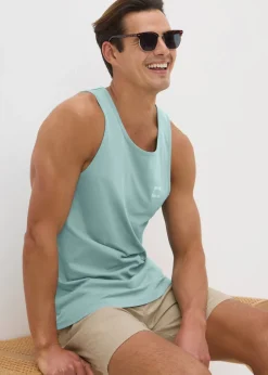 Teal Surf Ringer Vest