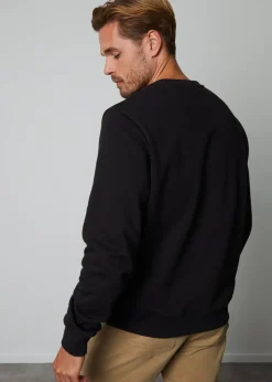 Threadbare Black Crew Neck Sweatshirt