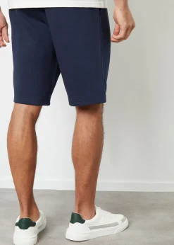 Threadbare Black  Wiki Knee Length Fleece Sweat Shorts