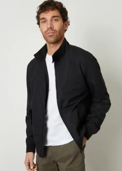 Threadbare Black Zip Up Harrington Style Jacket