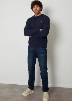 Threadbare Blue 3 Pack Crew Neck Sweatshirts