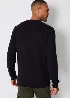 Threadbare Navy  2 Pack Crew Neck Knitted Jumpers