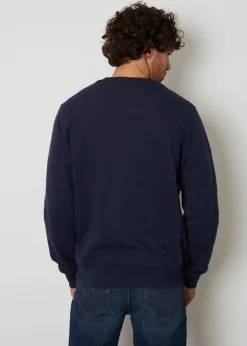 Threadbare Navy Crew Neck Sweatshirt