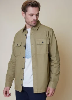Threadbare Stone Lightweight Cotton Shacket