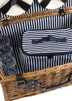 Three Rivers 4 Person Basket With Contents Including Sporks