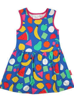 Toby Tiger Organic Multi Colour Fruit Print Summer Dress (6 months - 6 years)