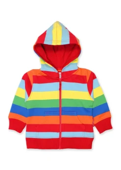 Toby Tiger Organic Multi Colour Stripe Hoodie (6 months - 6 years)
