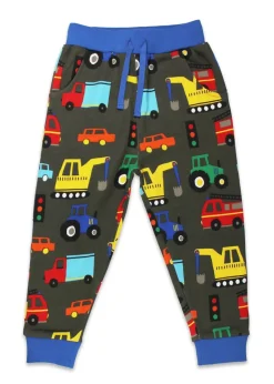 Toby Tiger Organic Multi Colour Transport Print Joggers (6 months - 6 years)
