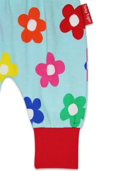 Toby Tiger Organic Multi Colour Flower Print Yoga Pants (Newborn - 3 years)