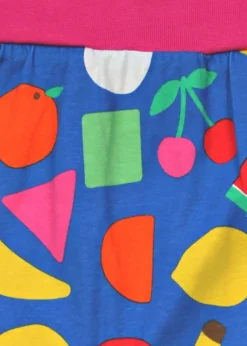 Toby Tiger Organic Multi Colour Fruit Print Yoga Pants (Newborn - 3 years)