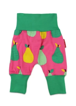 Toby Tiger Organic Pink Pear Print Yoga Pants (Newborn - 3 years)