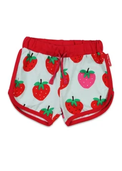 Toby Tiger Organic Red Strawberry Print Running Shorts (6 months - 6 years)