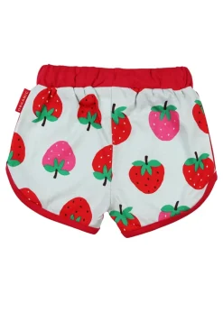 Toby Tiger Organic Red Strawberry Print Running Shorts (6 months - 6 years)