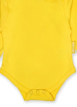 Toby Tiger Organic Yellow Basic Long-Sleeved Baby Body (Newborn - 12 months)