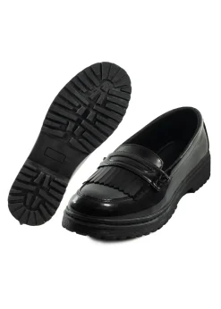 ToeZone Black Zoe Slip On Shoe