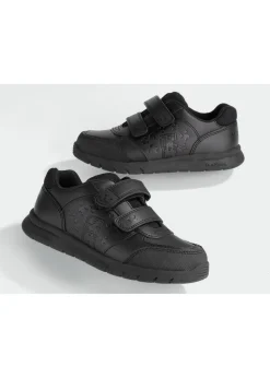 ToeZone Boys Black Minecraft Rip Tape School Shoe