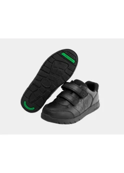 ToeZone Boys Black Minecraft Rip Tape School Shoe