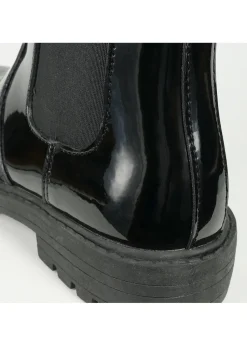 ToeZone Girls Black Cara Zip Ankle Boot (Younger 8 - Older 2)