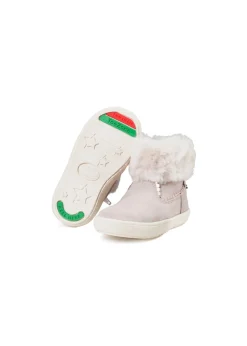 ToeZone Girls Pink Vienna Shimmer Fur Boot (Younger 4 - Younger 10)