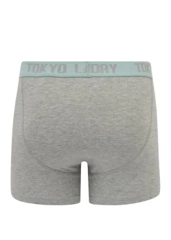 Tokyo Laundry Black & Grey Cotton 6-Pack Boxers