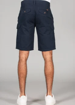 Tokyo Laundry Navy Cotton Cargo Shorts