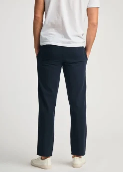 Tokyo Laundry Navy Linen Blend Straight Leg Trousers