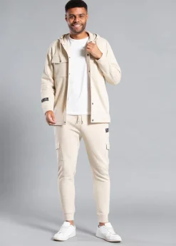 Tokyo Laundry Stone Cotton Blend Joggers with Cargo-Style Pockets