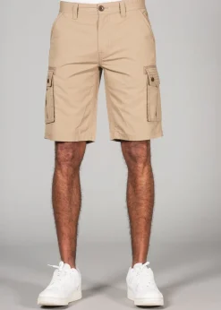 Tokyo Laundry Stone Cotton Cargo Style Short With Pockets