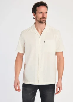 Tokyo Laundry White Cotton Printed Short Sleeve Shirt