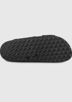 Totes Black Suede Cross Strap Sandal