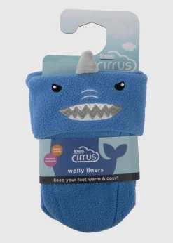 Totes Cirrus Blue Childrens Novelty Welly Liner