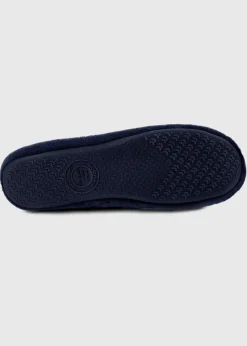 Totes Isotoner Navy Terry Ballerina Slippers